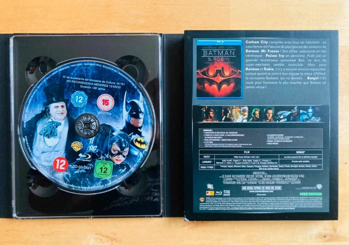 Blu-ray Batman filmantologie uit de jaren 90-doosje. – photo 4